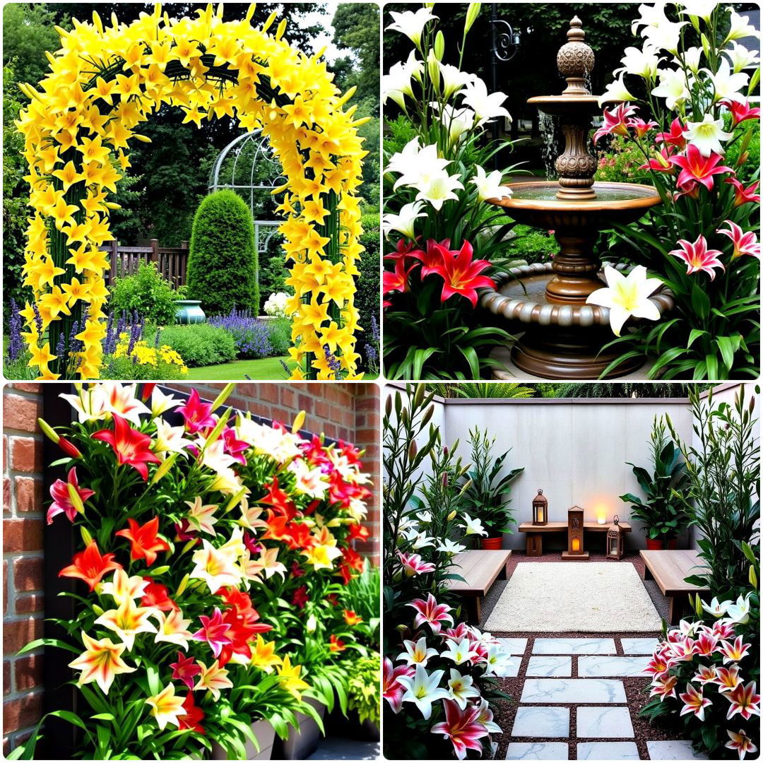 cool lily garden ideas