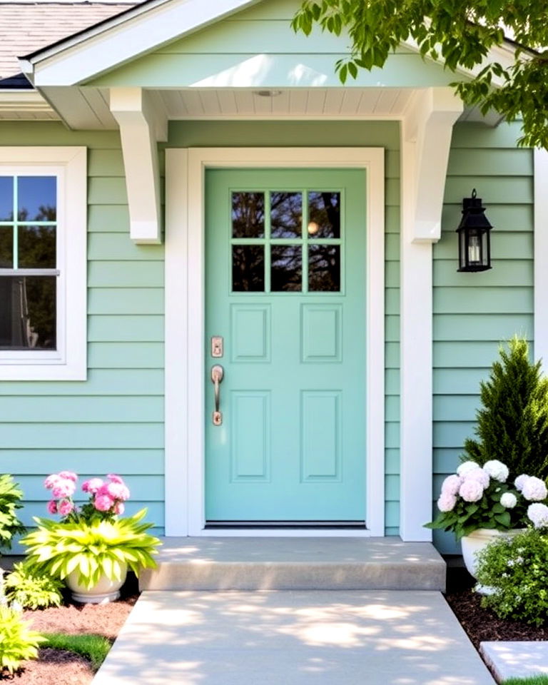 cool mint green siding for a refreshing home exterior - 30 House Siding Colors