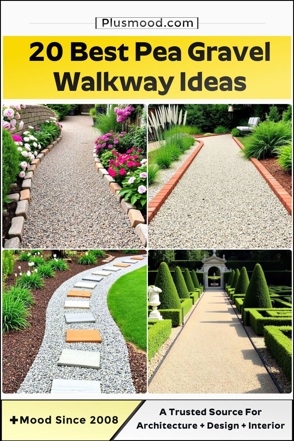 cool pea gravel walkway ideas