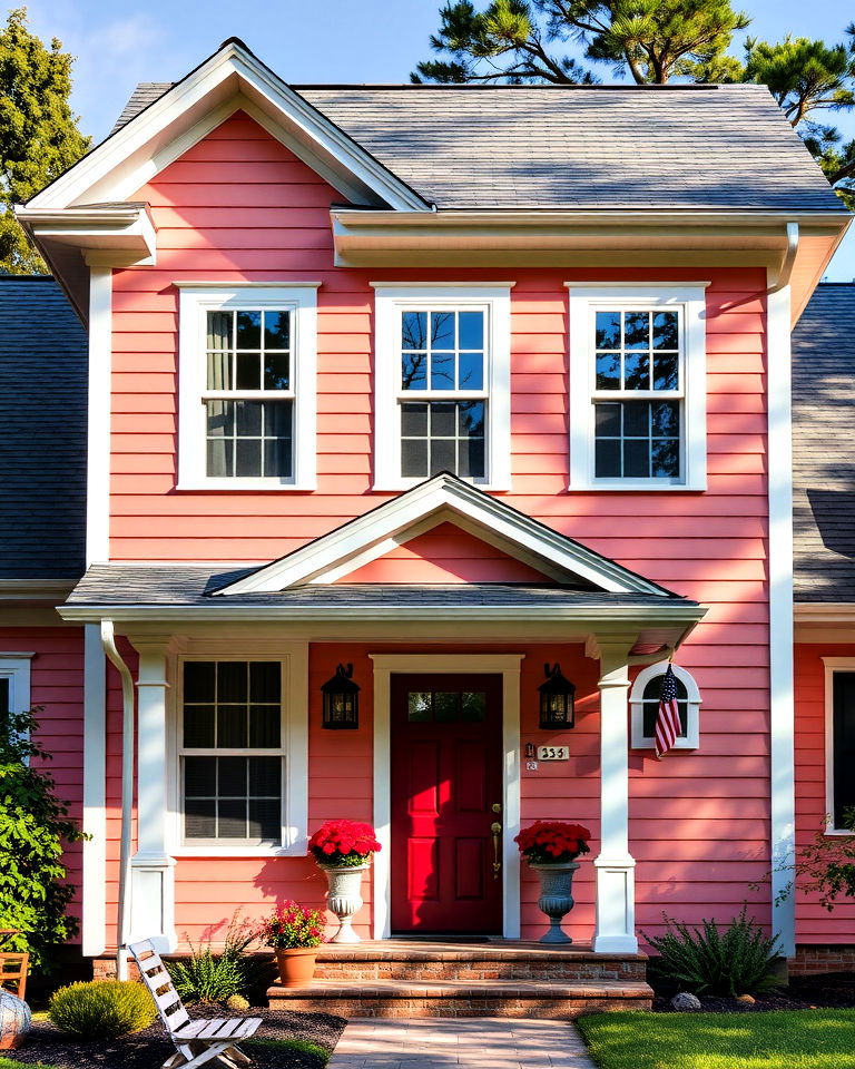 coral pink vinyl siding - 40 Vinyl Siding Colors
