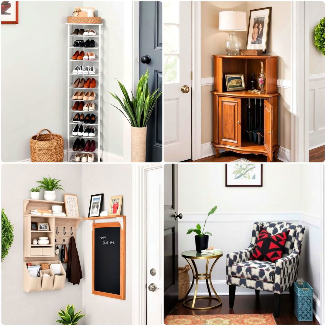 corner entryway ideas