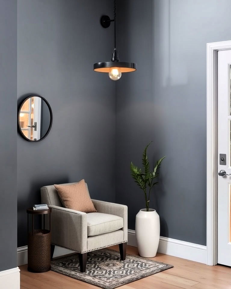 corner entryway statement lighting fixture - 15 Corner Entryway Ideas