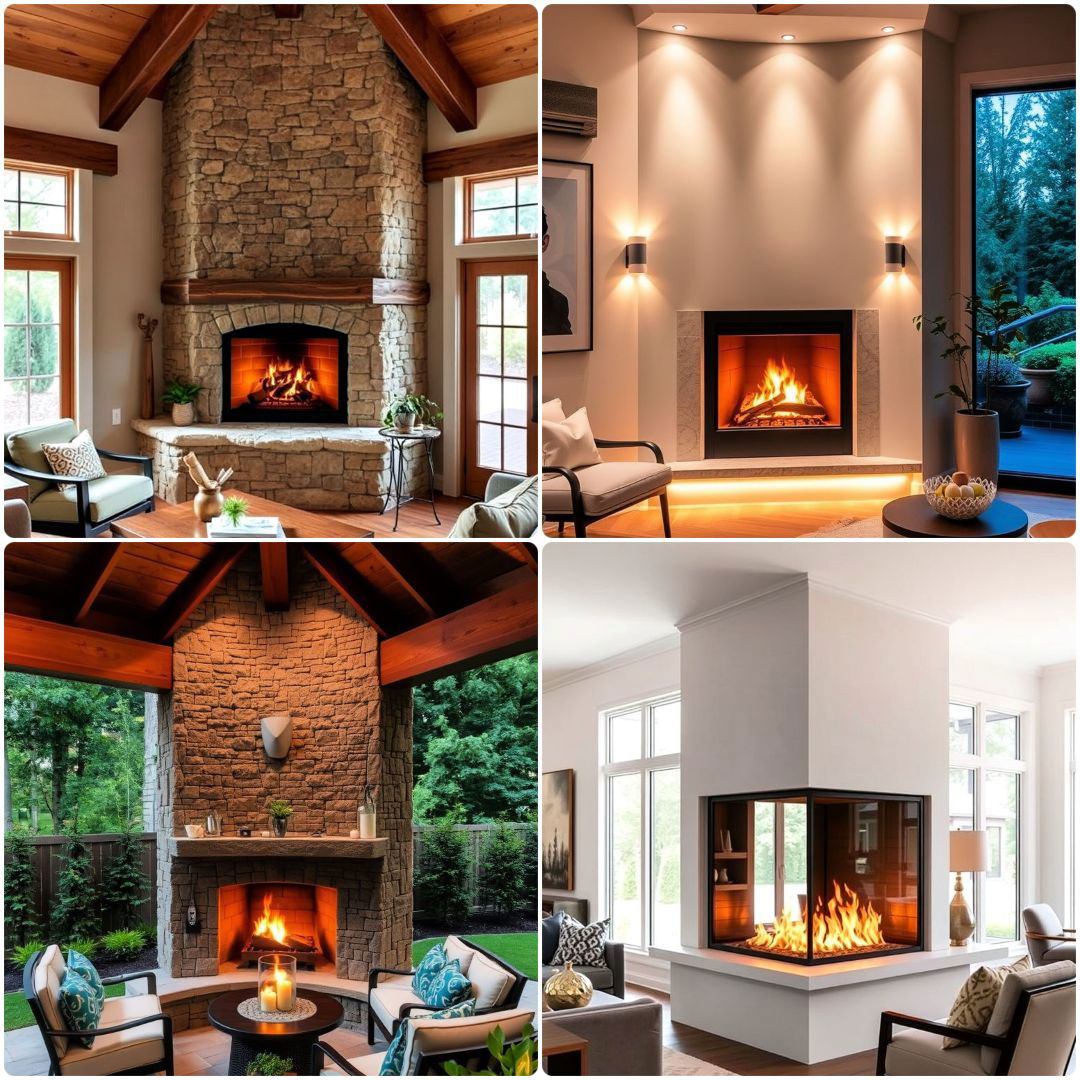 30 Corner Fireplace Ideas to Warm Up Your Living Space