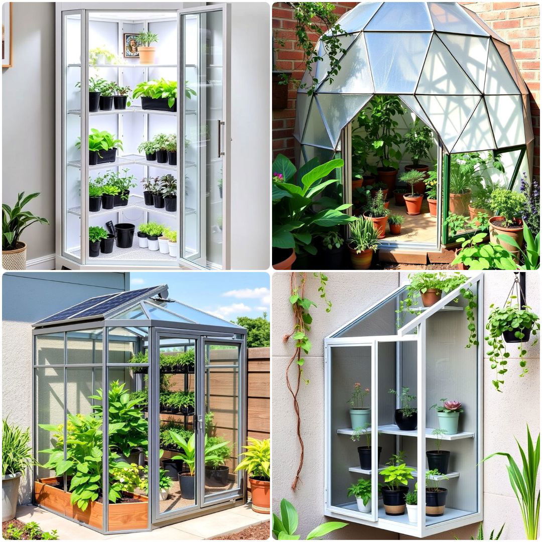 corner greenhouse ideas