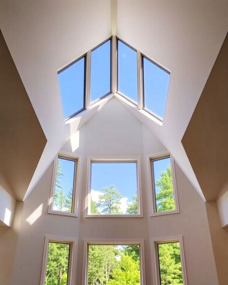 corner windows for expansive views - 20 Vaulted Ceiling Window Ideas