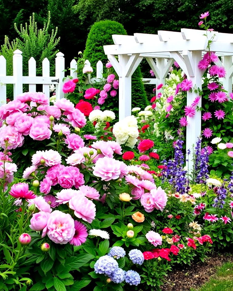 cottage style flower gardens - 15 New England Landscaping Ideas