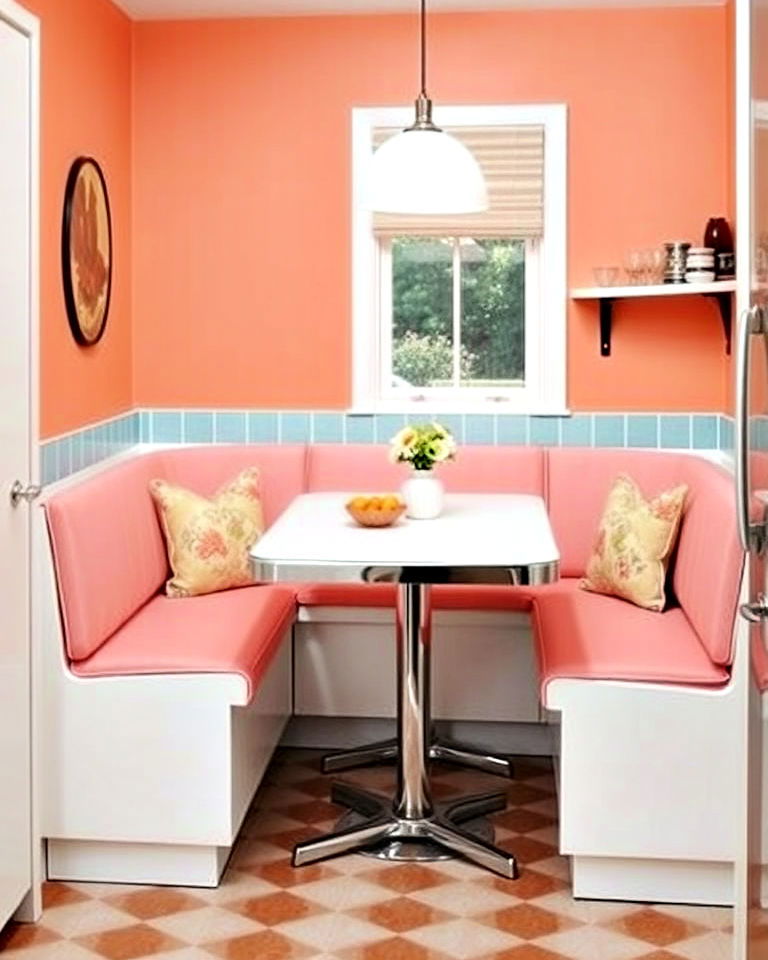 cozy breakfast nooks in 1960s kitchen - 15 1960s Kitchen Ideas