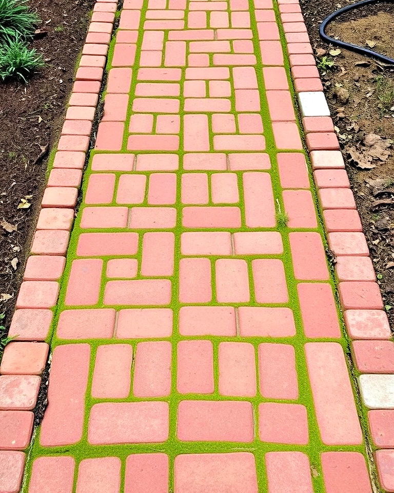 cozy brick elegance walkway - 15 Farmhouse Walkway Ideas