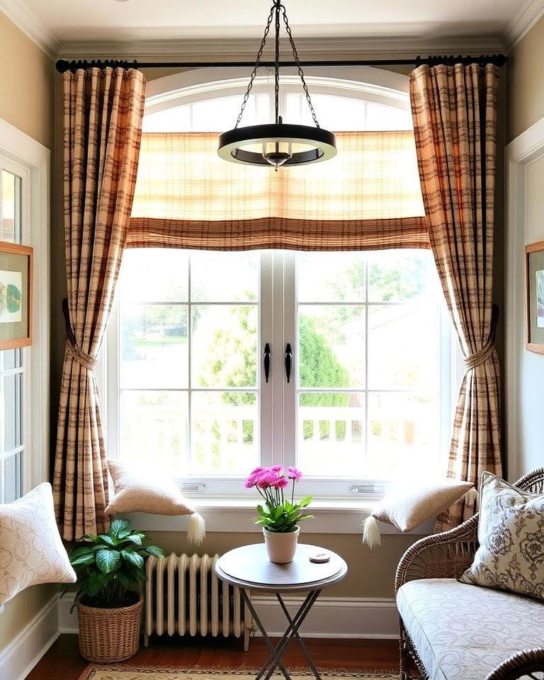 cozy cafe sunroom curtains - 20 Sunroom Curtain Ideas