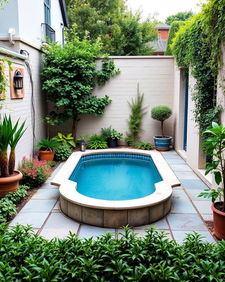 cozy courtyard pool - 15 Garden Pool Ideas