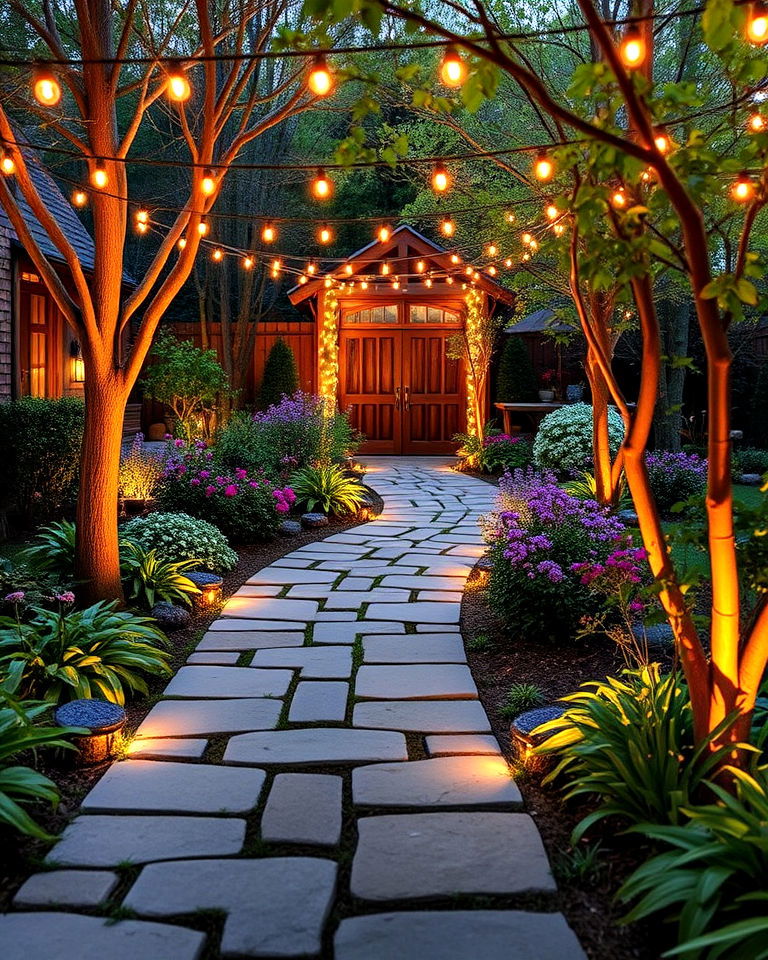 cozy garden lighting - 15 Spring Garden Ideas
