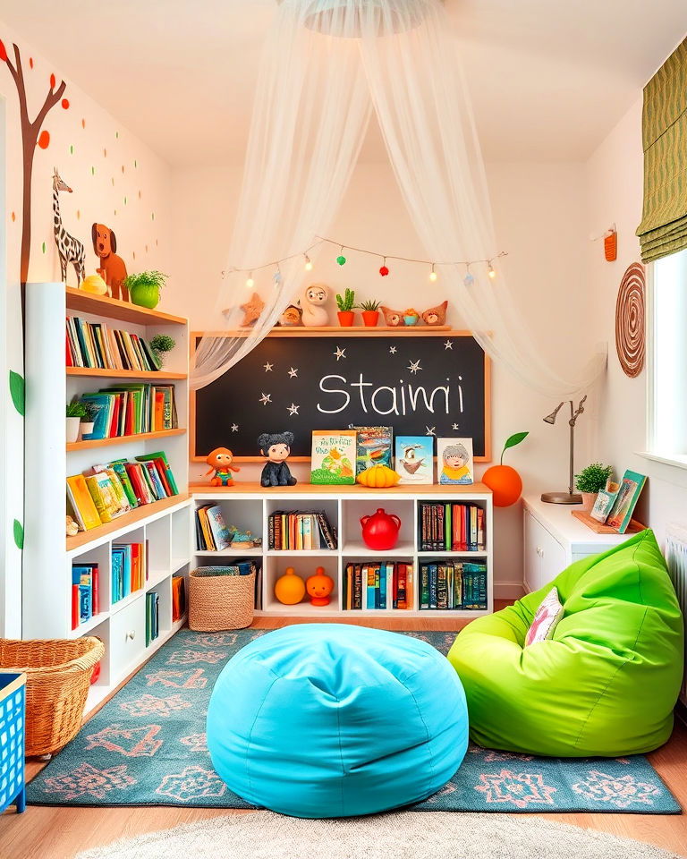 cozy kids reading corner - 25 Reading Room Ideas
