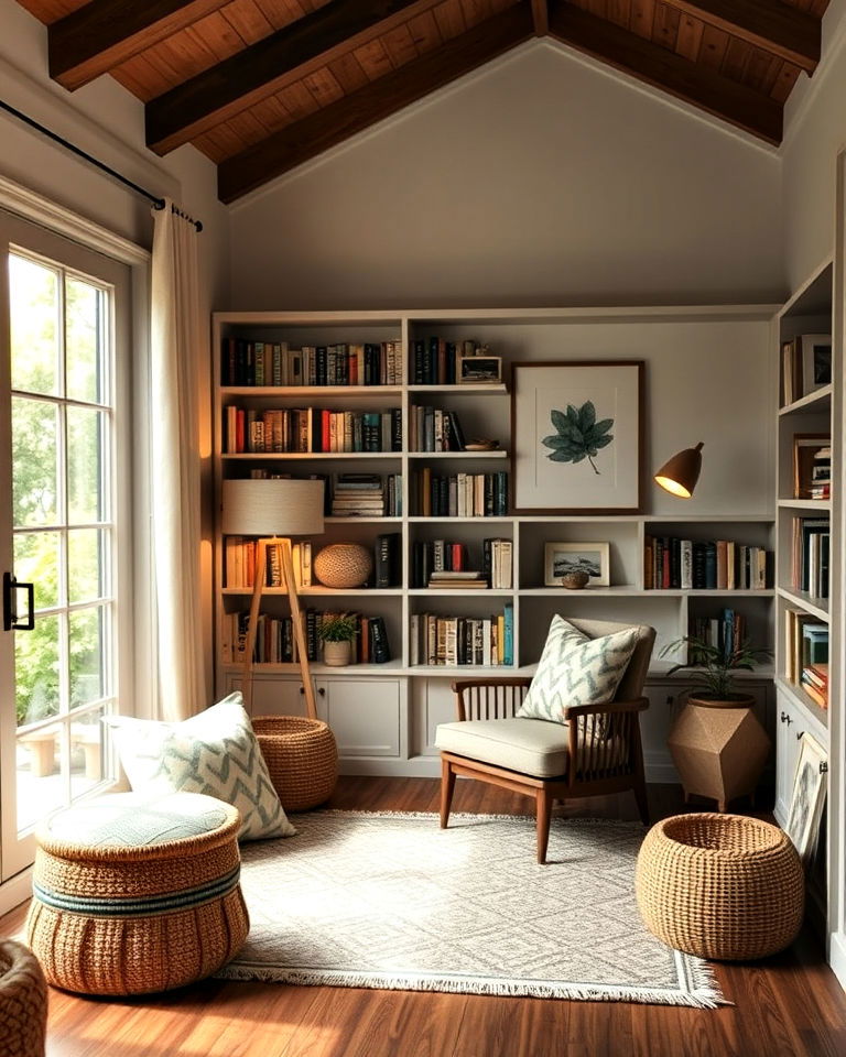 cozy reading nook bungalow interior - 25 Bungalow Interior Design Ideas