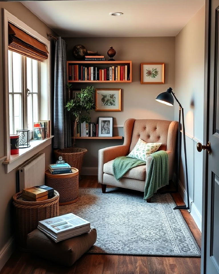 cozy reading nook with plush seating - 25 Reading Room Ideas