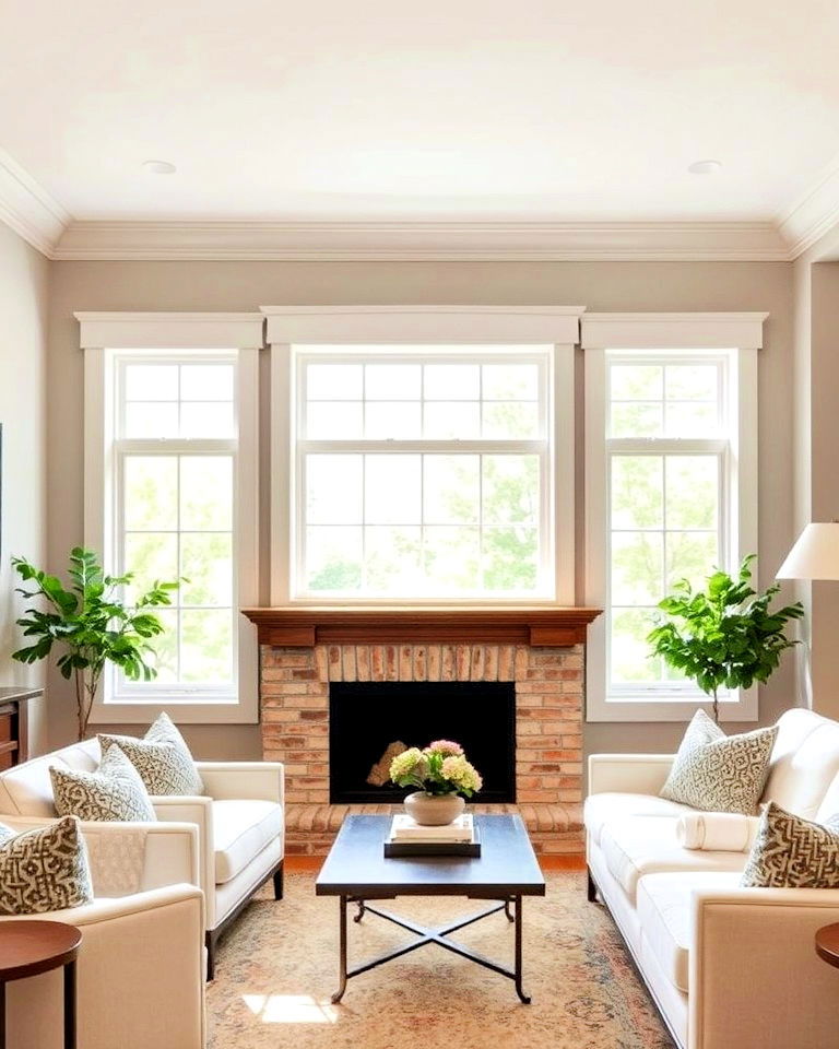 craftsman style window trim for transitional interiors - 30 Window Trim Ideas
