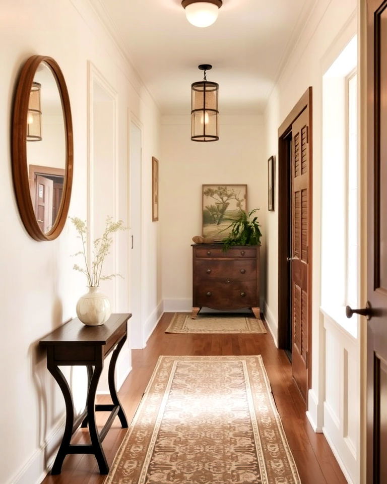 creamy ivory hallway paint for subtle warmth - 25 Hallway Paint Colors