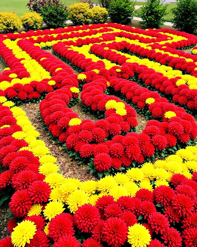create a mums maze or pattern using mums create a mums maze or pattern using mums - 20 Mums Landscaping Ideas