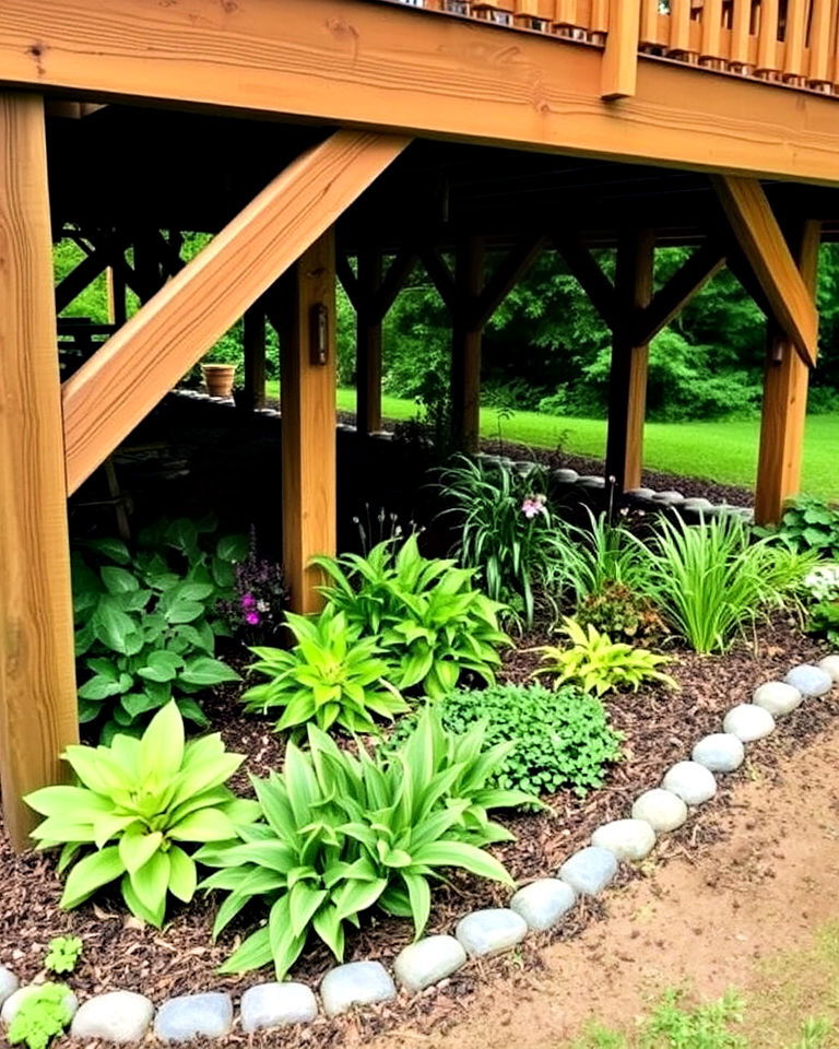create a rain garden - 20 Under Deck Landscaping Ideas