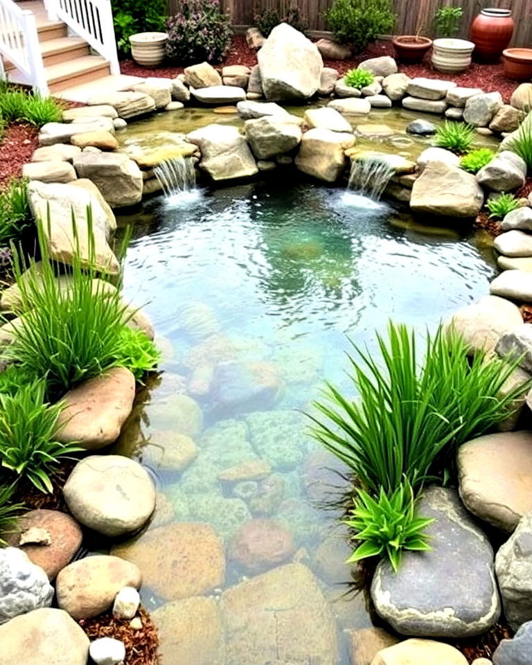 create a tidal inspired pool - 25 Coastal Landscaping Ideas