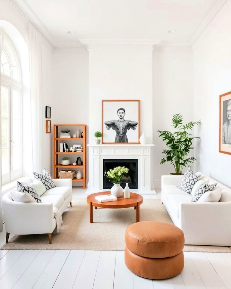 crisp white walls for a clean canvas - 20 White Interior Design Ideas