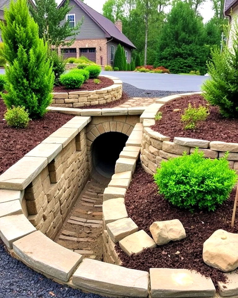 culvert with retaining walls - 15 Driveway Culvert Ideas