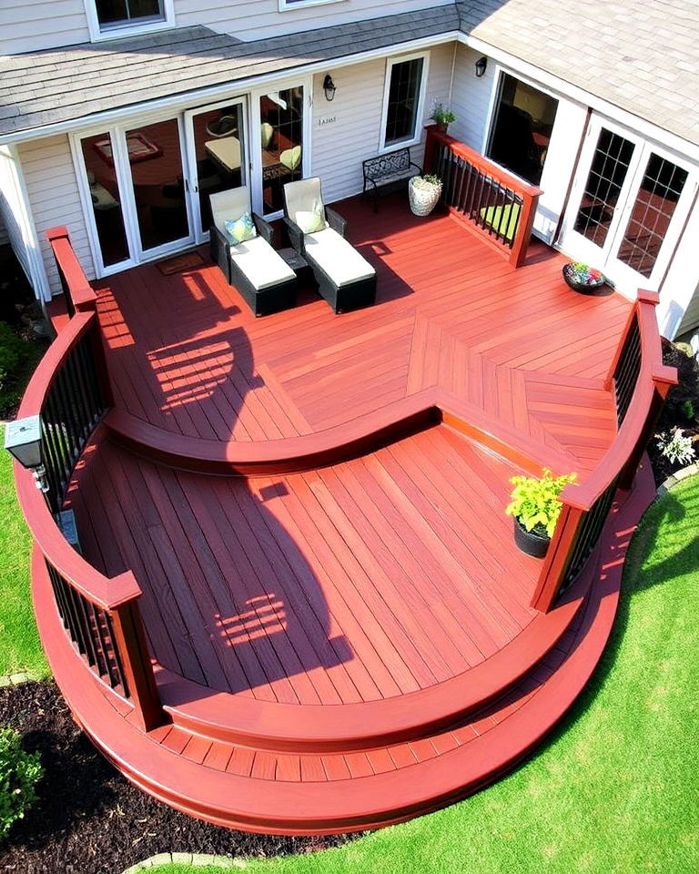 curved composite deck design - 25 Composite Deck Ideas