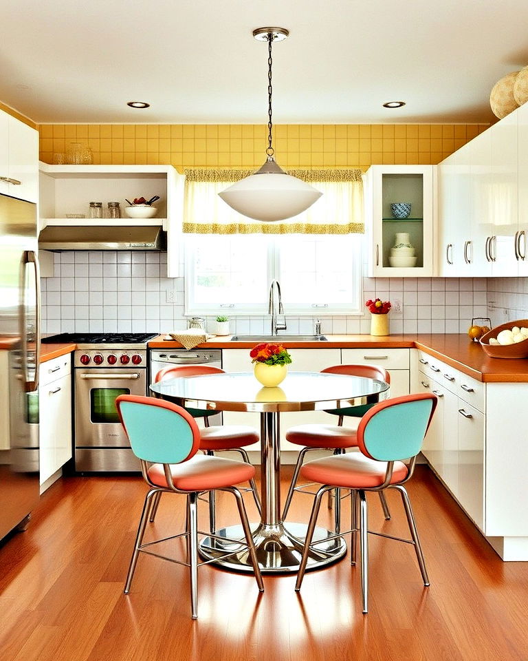 curved edges on furniture in 1960s kitchen - 15 1960s Kitchen Ideas