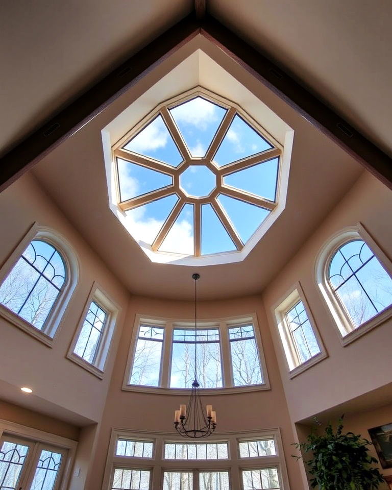 custom shaped windows to vaulted ceiling - 20 Vaulted Ceiling Window Ideas