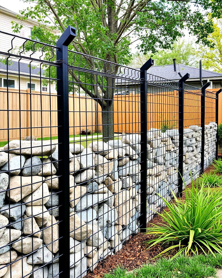 customizable gabion fence - 40 Types of Fences