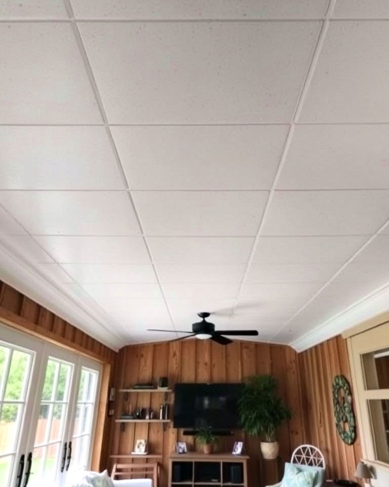 customize drop ceiling tiles - 15 Shed Ceiling Ideas