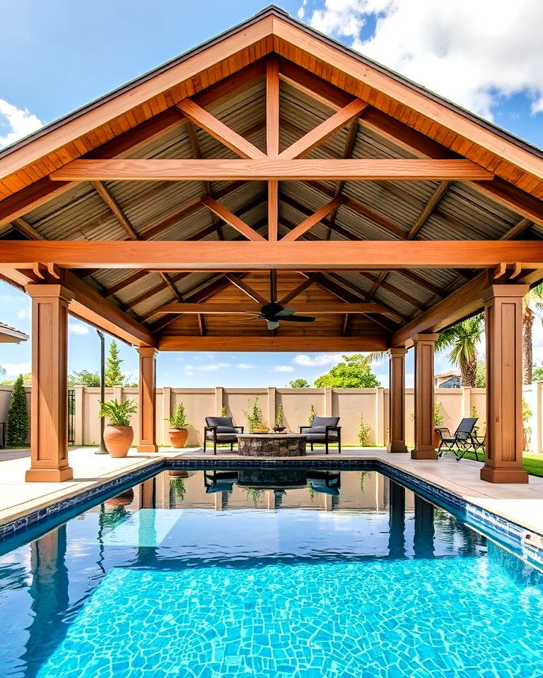 customize poolside pavilion canopy customize poolside pavilion canopy - 20 Pool Canopy Ideas