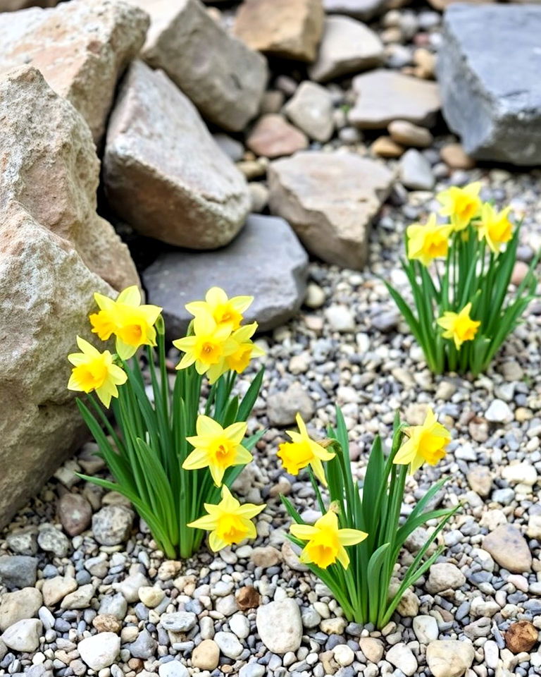 daffodil rock garden accents - 15 Daffodil Garden Ideas