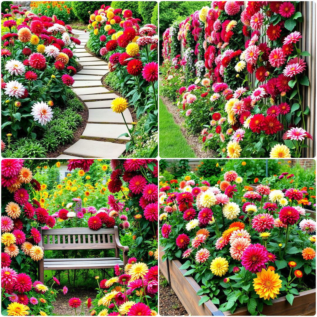 dahlia garden ideas