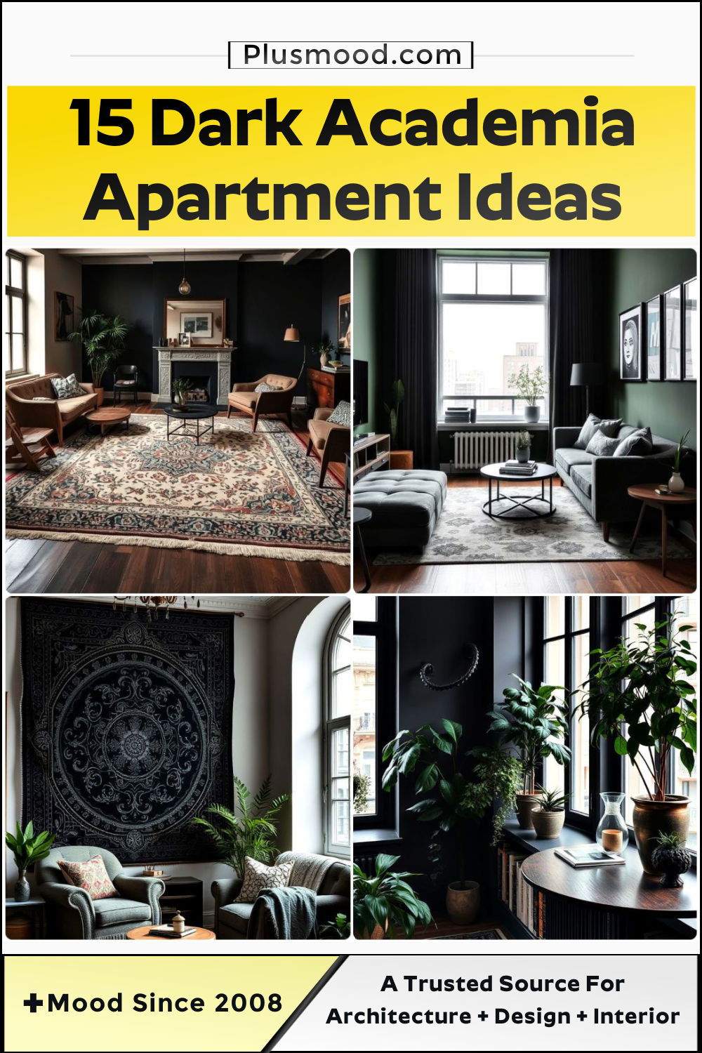 dark academia apartment ideas to copy