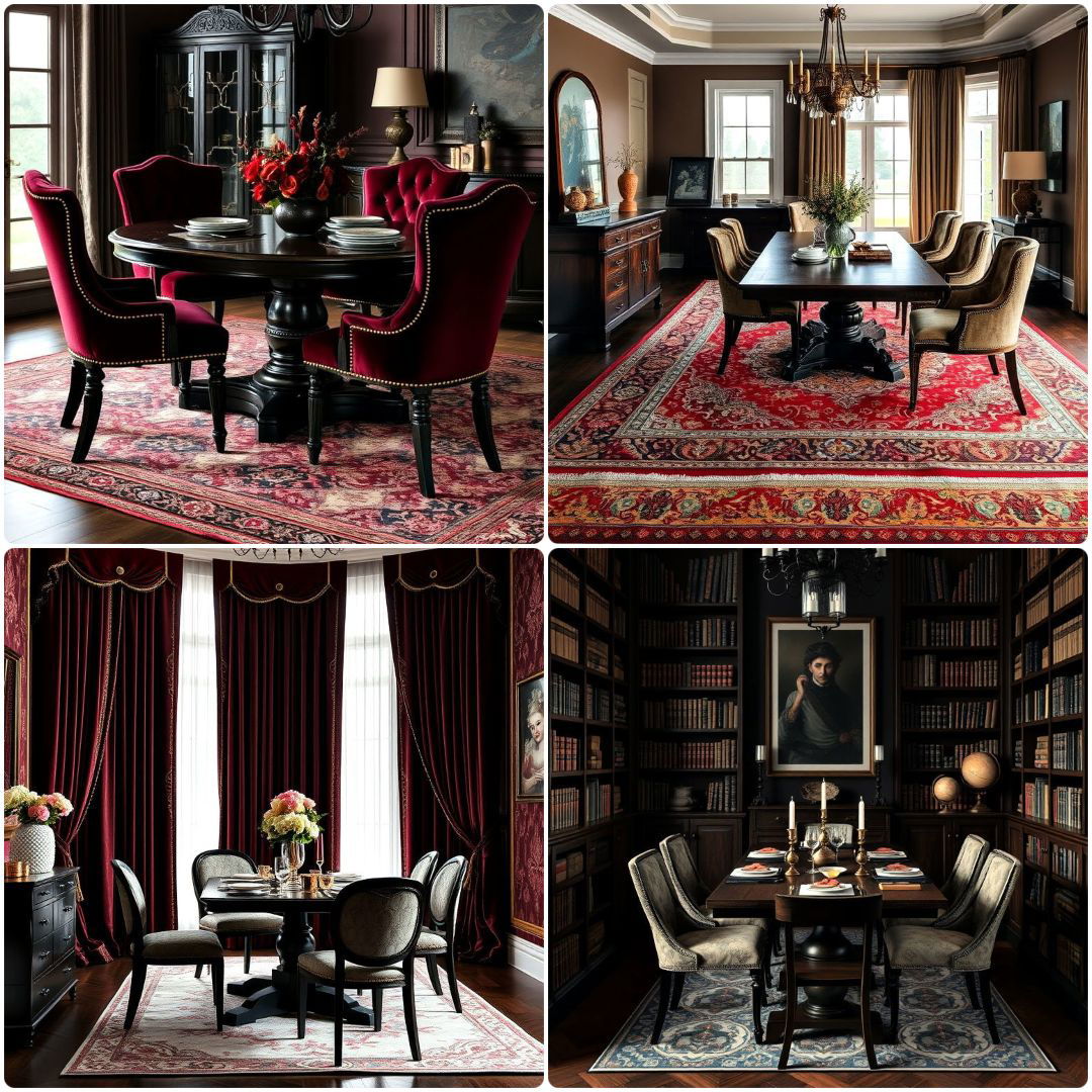 dark academia dining room ideas