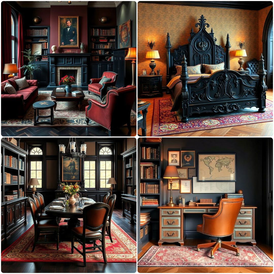dark academia house ideas
