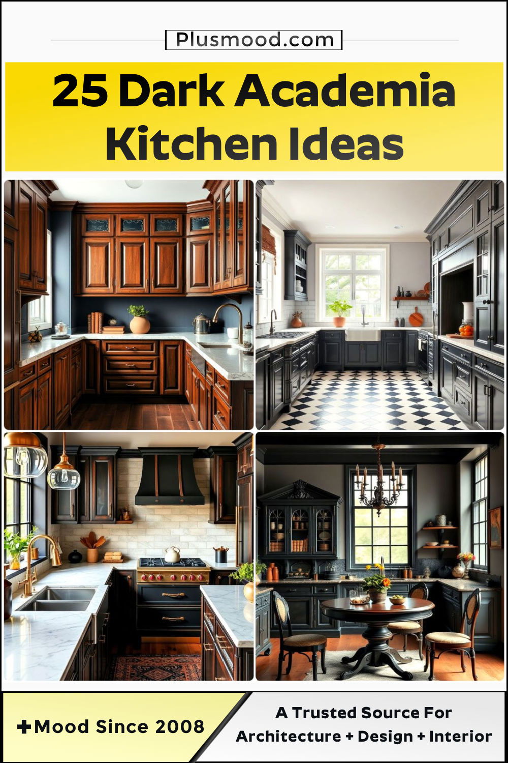 dark academia kitchen ideas