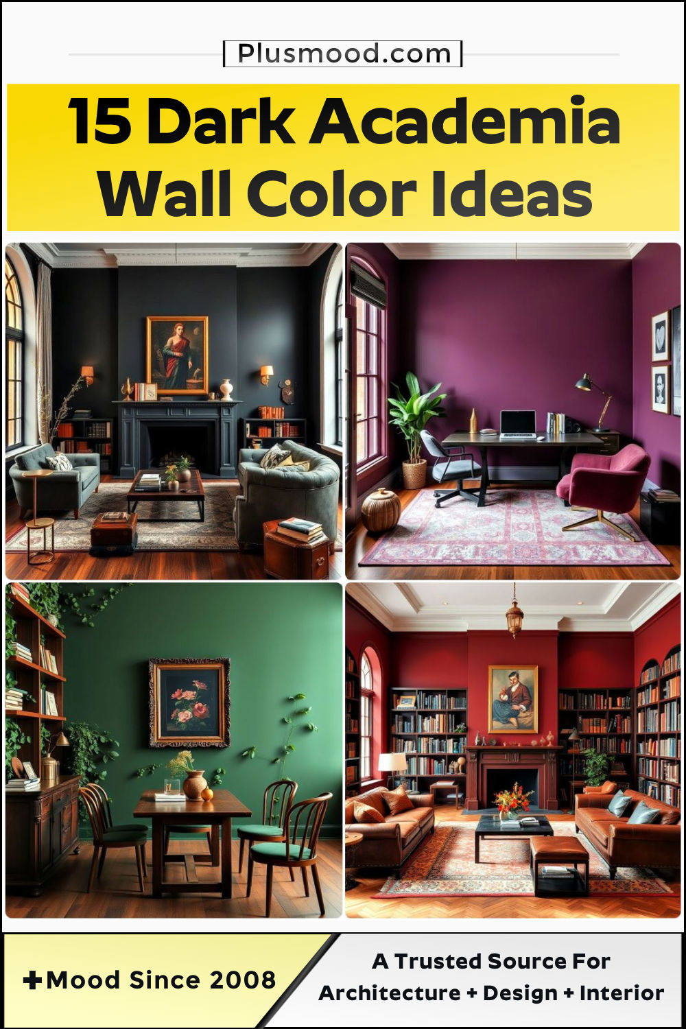 dark academia wall color ideas
