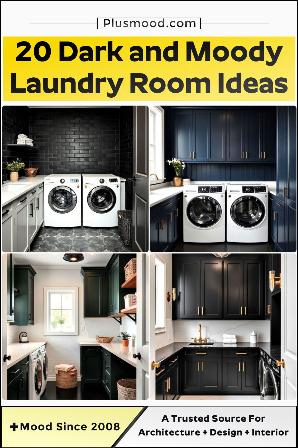 dark and moody laundry room ideas to copy