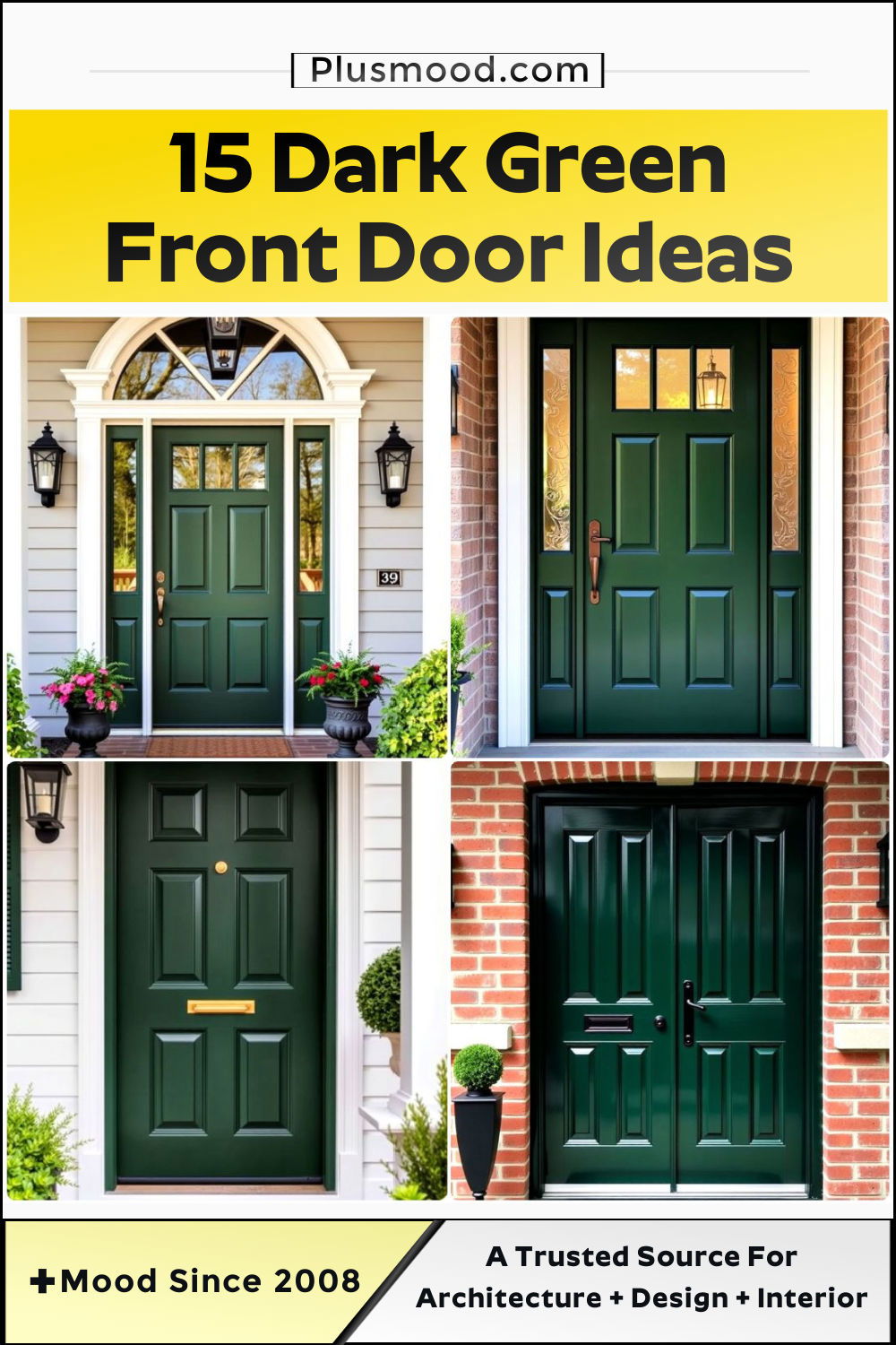 dark green front door ideas to copy