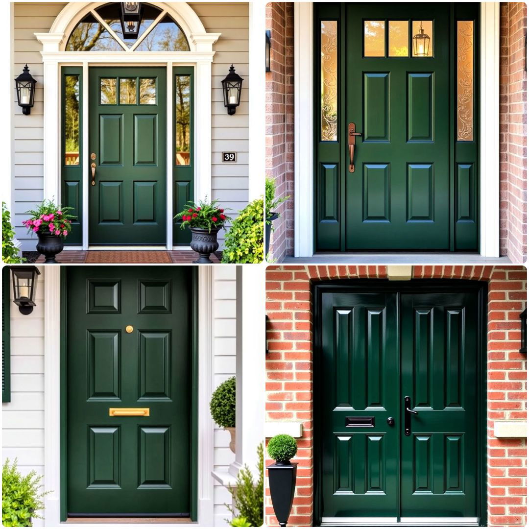 dark green front door ideas