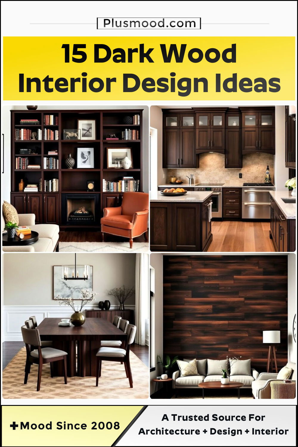 dark wood interior design ideas