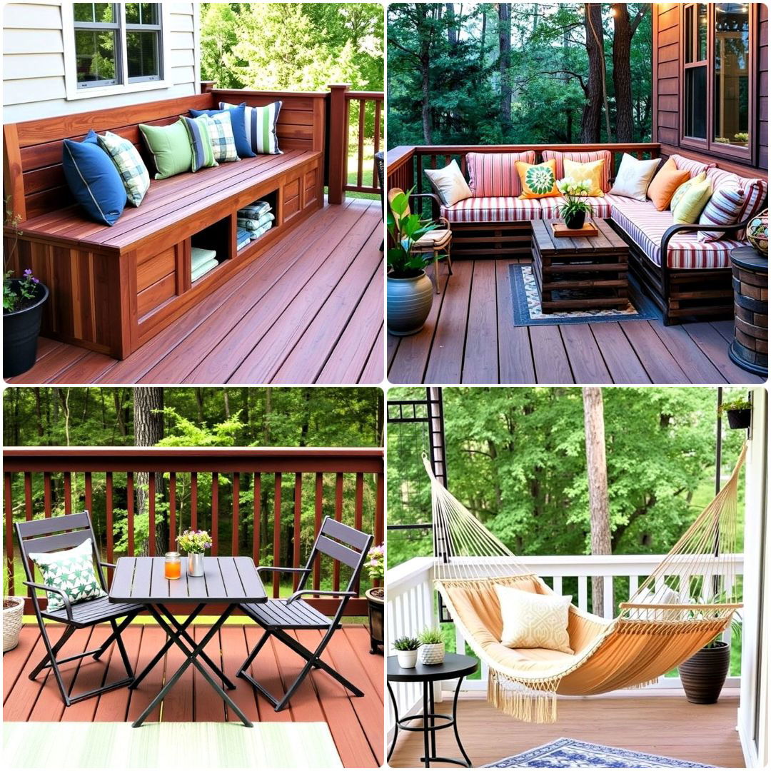 deck seating ideas