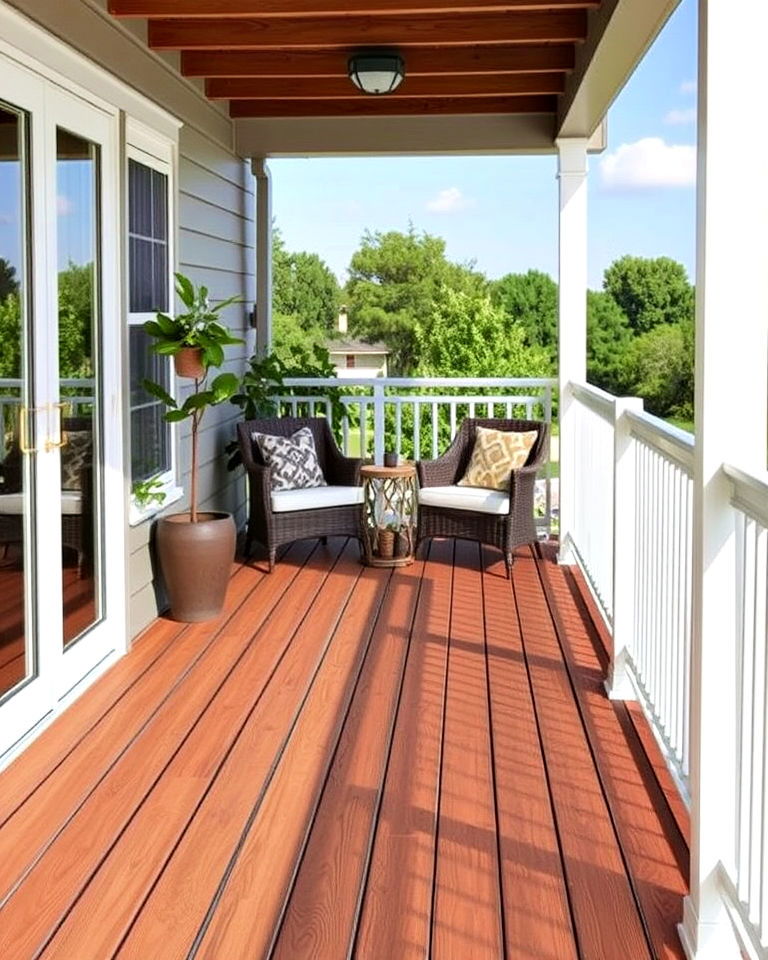 deck tiles for second story balcony - 15 Second Story Balcony Ideas