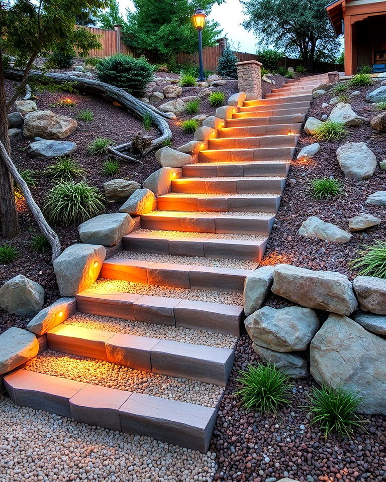 decomposed granite outdoor staircases - 25 Decomposed Granite Landscaping Ideas