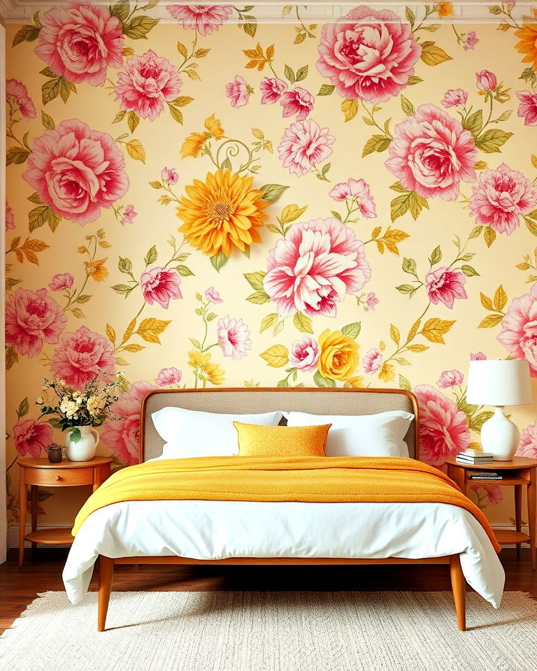 decorate with yellow and pink wallpaper - 25 How to Decorate With Yellow and Pink-captions