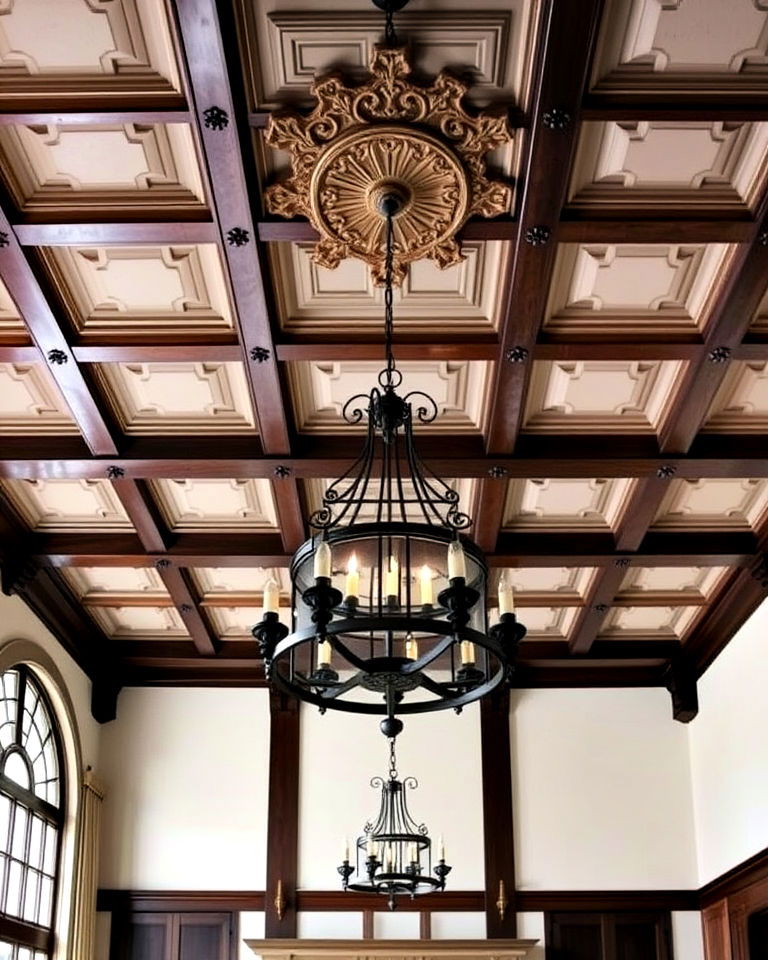 decorative ceilings for tudor interiors - 25 Tudor Style House Interior Ideas