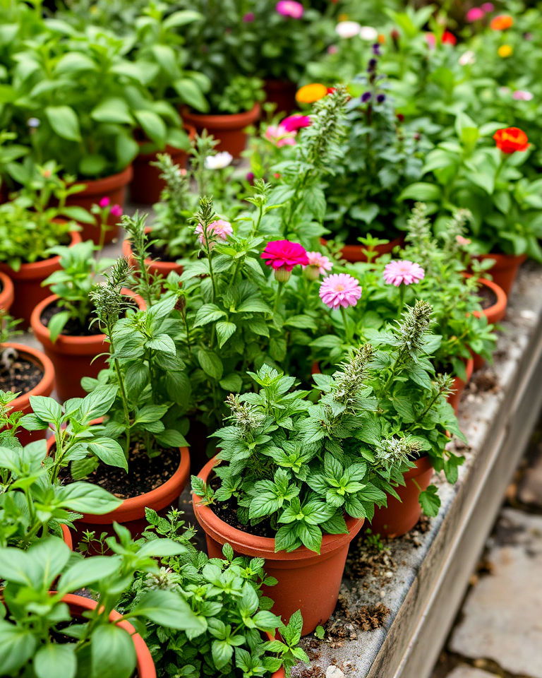 decorative edible herb garden - 20 Aesthetic Garden Ideas