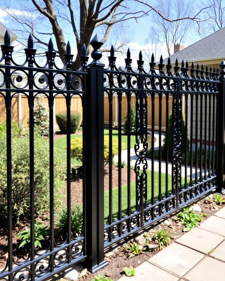 decorative metal fence - 40 Types of Fences