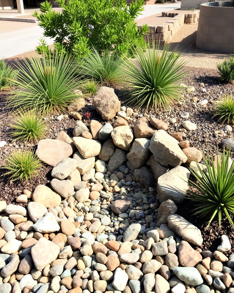 decorative rock garden for disguising septic tanks - 20 Septic Tank Landscaping Ideas
